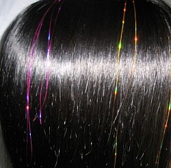 Brunette sparkles fairy hair