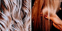 Blond hair sparkles fairy hair